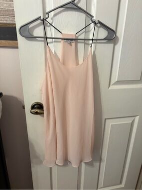 Naked Zebra Pale Blush Spaghetti Strap Shirt